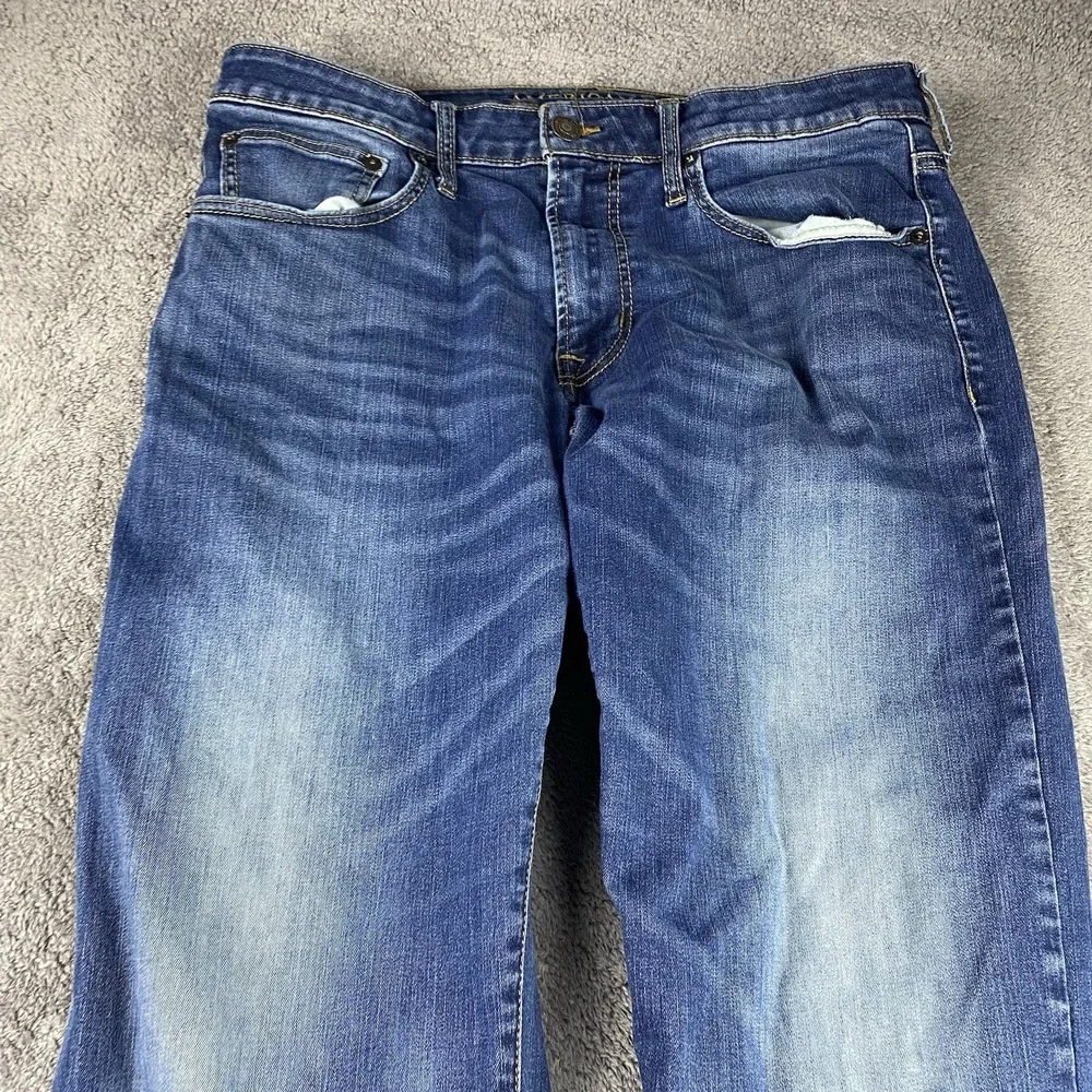American Eagle Original Straight Jeans Mens Size 34x32 Blue Medium Wash